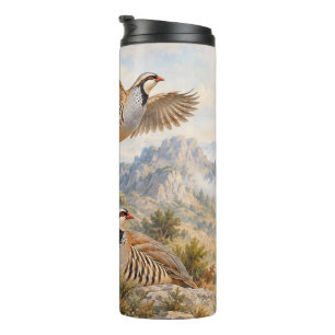 Chukar Rebhuhn-Kunst Thermosbecher
