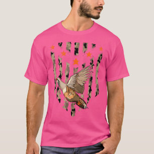 Chukarjagd USA Amerikanische Flagge Tarnmuster T-Shirt