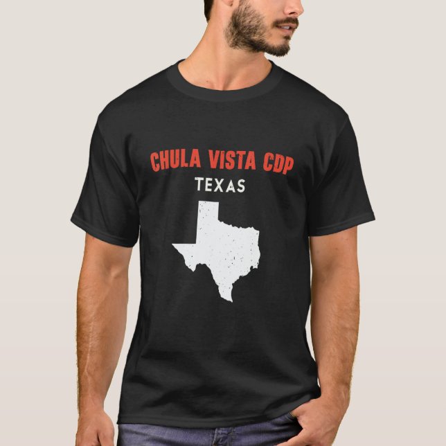 Chula Vista CDP Texas USA State America Travel Tex T-Shirt (Vorderseite)