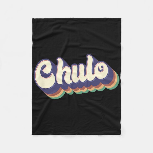 Chulo Latino Men Boys Cinco De Mayo Retro Spanisch Fleecedecke (Vorderseite)