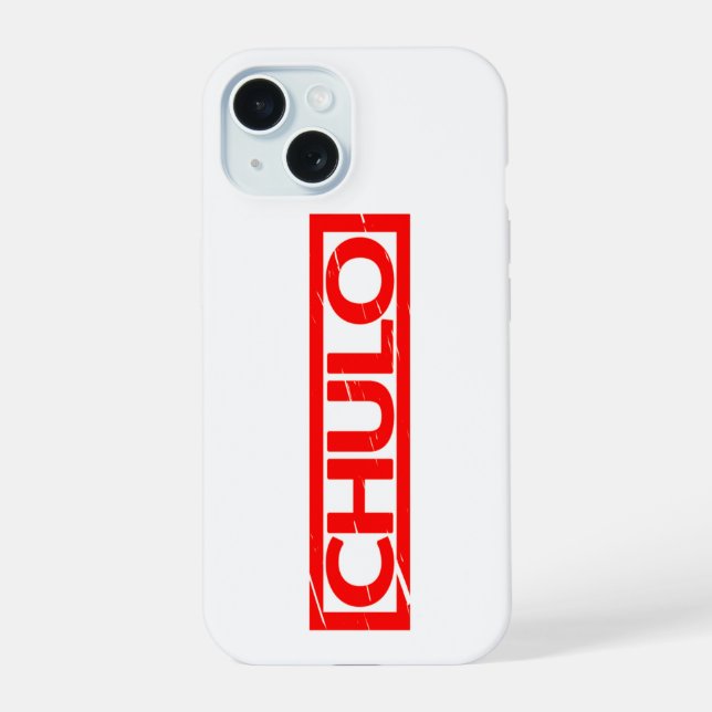Chulo Stempel iPhone 15 Hülle (Rückseite)
