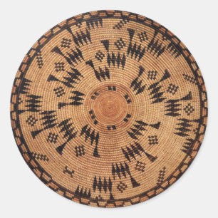 Chumash Native American Art Round Sticker