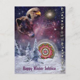 Chumash Winter Solstice Postkarte