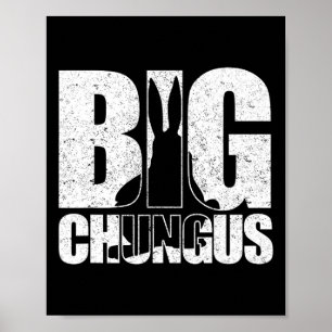 Chungus Meme Retro Vintage abgenutzt Videospiel D Poster