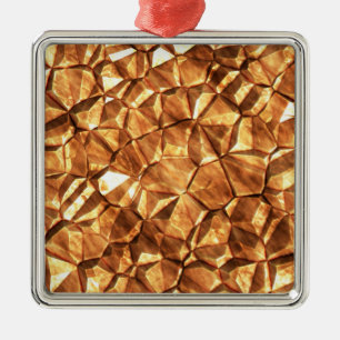 Chunks of Gold Nuggets Background Ornament Aus Metall