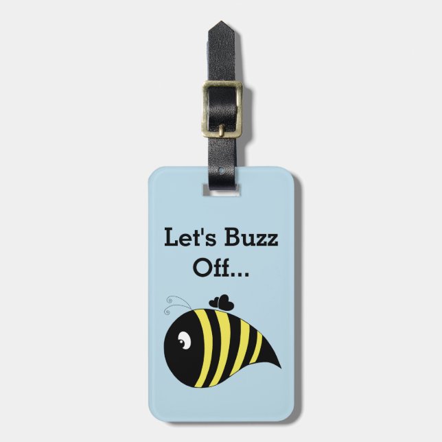 Chunky Bee Gepäckanhänger (Vorderseite vertikal)