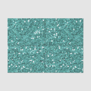 Chunky Confetti Glitzer Sparkle Aquamarin Blue Seidenpapier