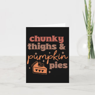 Chunky-Dächer und Pumpkin Pies Funny Erntedank Karte