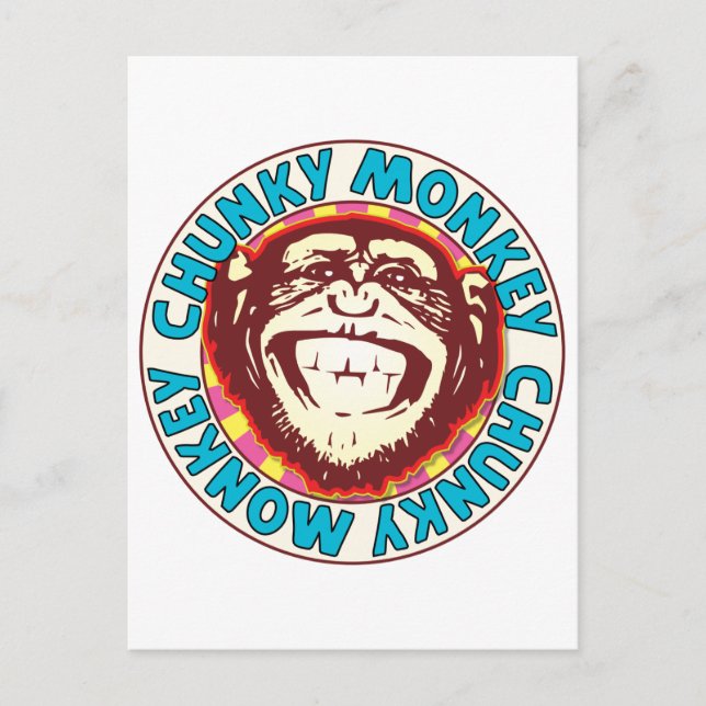 Chunky Monkey Postkarte (Vorderseite)