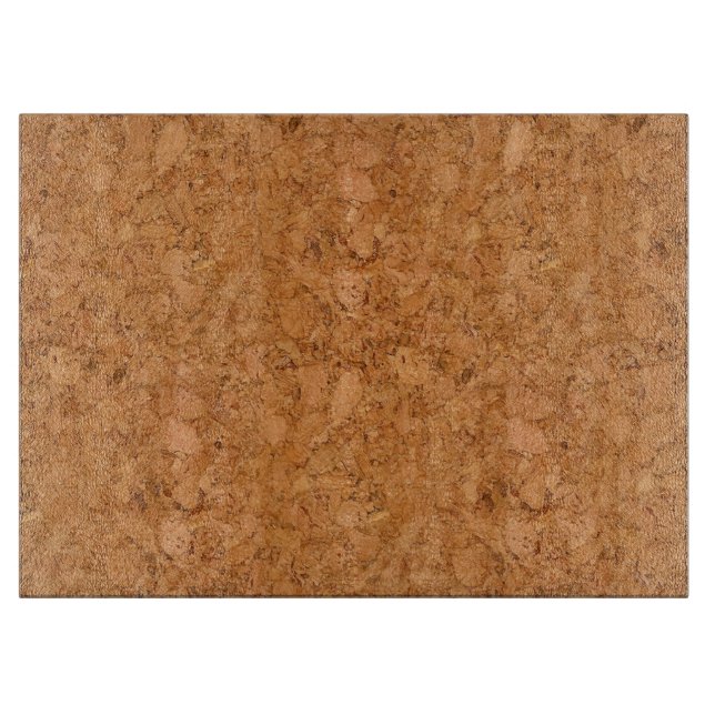 Chunky Natural Cork Wood Grain Look Schneidebrett (Vorderseite)