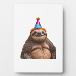 Chunky Sloth Geburtstagspartyhut Geschenk lustiges Fotoplatte