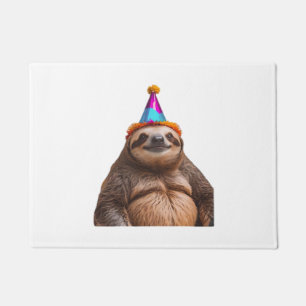 Chunky Sloth Geburtstagspartyhut Geschenk lustiges Fußmatte