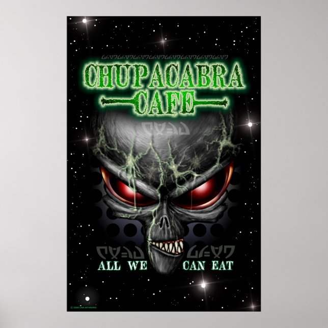 Chupacabra Cafe 23X35 Poster (Vorne)