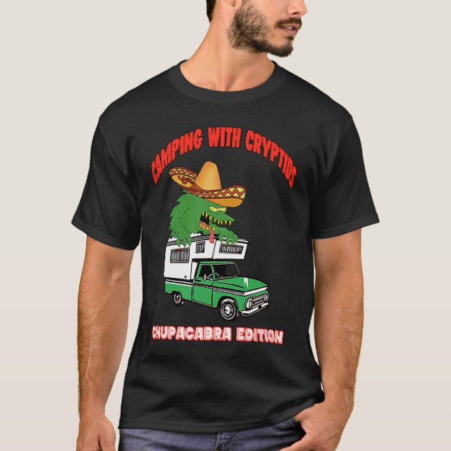 Chupacabra Camper Cryptid Truck Camper RV Off Road T-Shirt (Vorderseite)