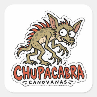 Chupacabra Canovanas Puerto Rico Kryptide Aufklebe Quadratischer Aufkleber