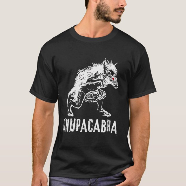 Chupacabra Folklore Kryptid Monster T-Shirt (Vorderseite)