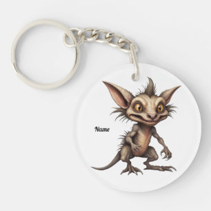Chupacabra Gremlin Hybrid Illustration Schlüsselanhänger