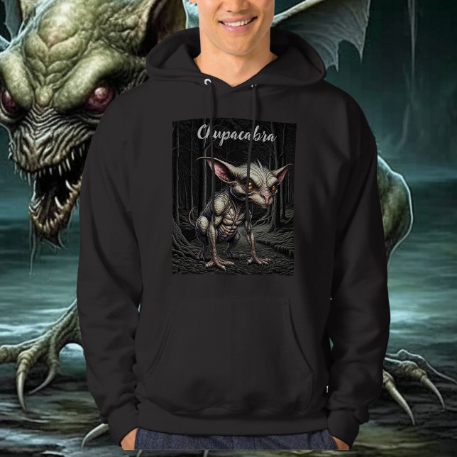 Chupacabra im Holzkryptid Hoodie (Von Creator hochgeladen)