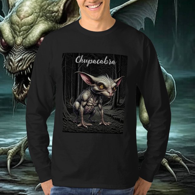 Chupacabra im Holzkryptid T-Shirt (Von Creator hochgeladen)