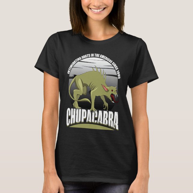 Chupacabra Intimidating Goats In The Americas Sinc T-Shirt (Vorderseite)