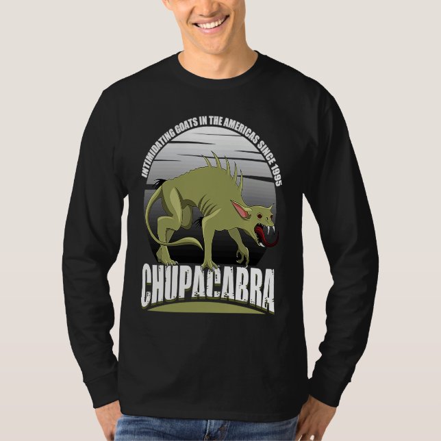 Chupacabra Intimidating Goats In The Americas Sinc T-Shirt (Vorderseite)