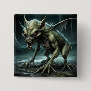 Chupacabra - Kryptide Monster oder Tiere Button