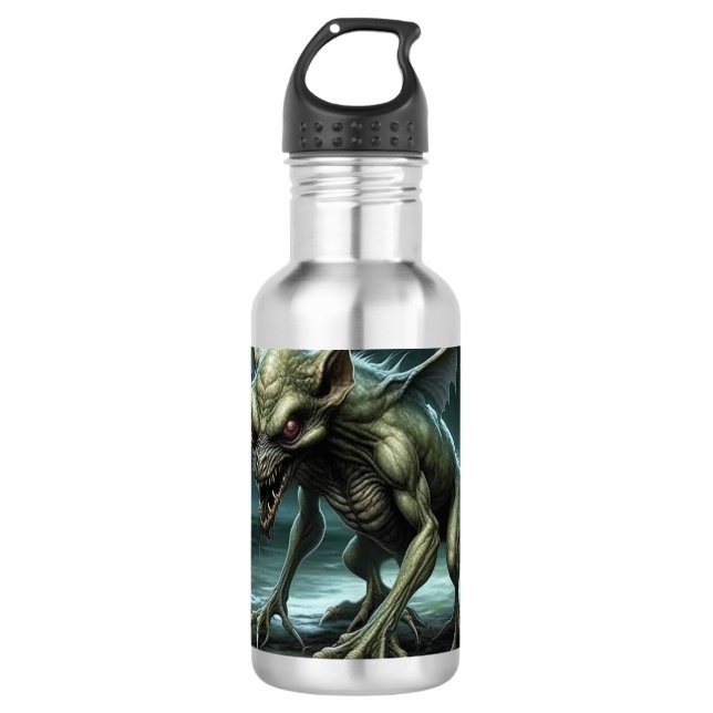 Chupacabra - Kryptide Monster oder Tiere Edelstahlflasche (Vorderseite)