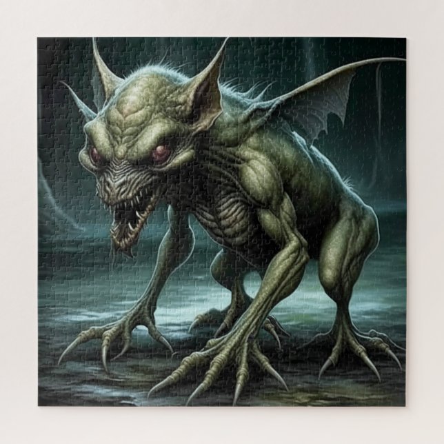 Chupacabra - Kryptide Monster oder Tiere Puzzle (Vertikal)