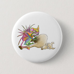 Chupacabra (Ziege-Sauger) Button
