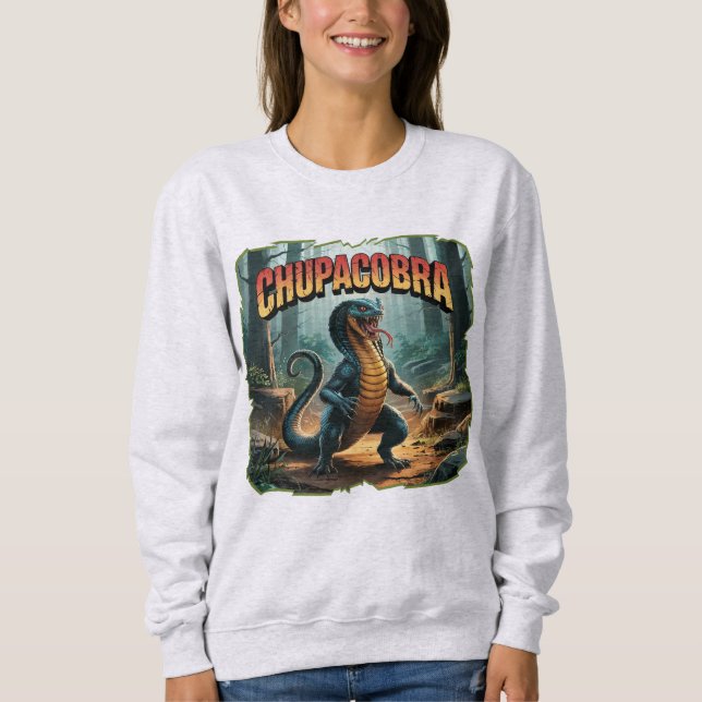 Chupacobra Illustration Combo Kreatur Funny Sweatshirt (Vorderseite)