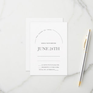 Chuppah in Arch jüdische Rsvp Card & Umschlag