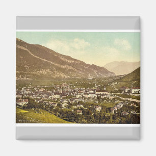Chur, Graubünden, Schweiz Vintage Photochrom Magnet