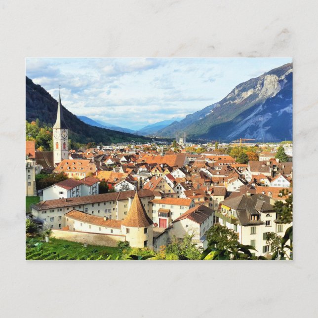 Chur, Schweiz Postkarte (Vorderseite)