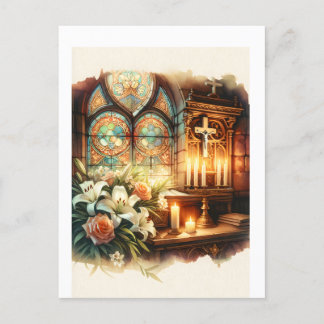 Church Altar Personalisiert Postkarte