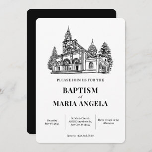 Church Art Minimalist Einladung