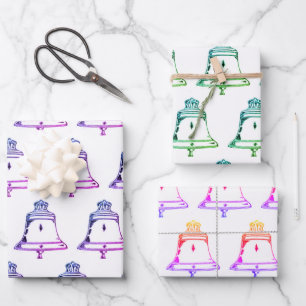 Church Bell Wrapping Paper Geschenkpapier Set
