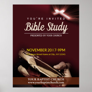 Church Bible Study Poster