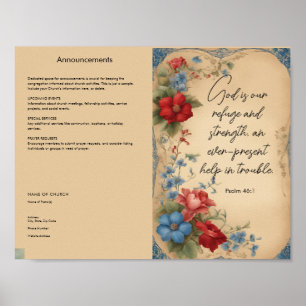 Church Bulletin Poster