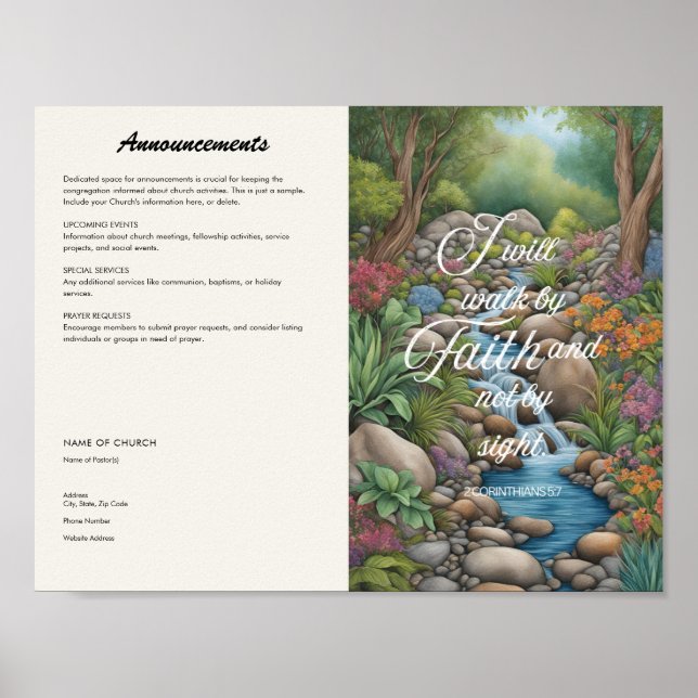 Church Bulletin Poster (Vorne)