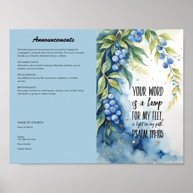 Church Bulletin Poster (Vorne)