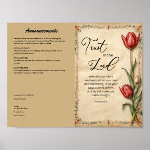 Church Bulletin zum Herunterladen und Drucken Poster