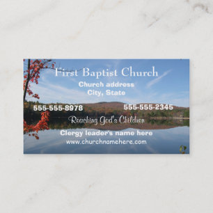 Church Business Card Visitenkarte
