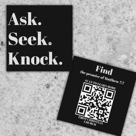 Church Business QR Code Berufliche Werbung Quadratische Visitenkarte