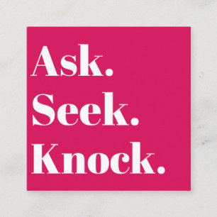 Church Business QR Code Promotional Red Quadratische Visitenkarte