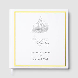 Church Calligraphy Wedding Gästebuch