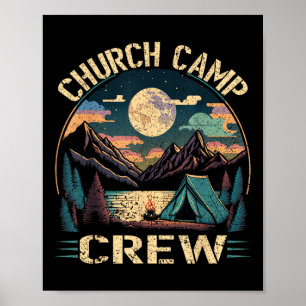 Church Camp Crew Vbs Lehrer Kinder Christliche Gru Poster