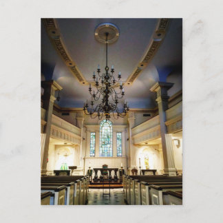 Church Chandelier Postkarte