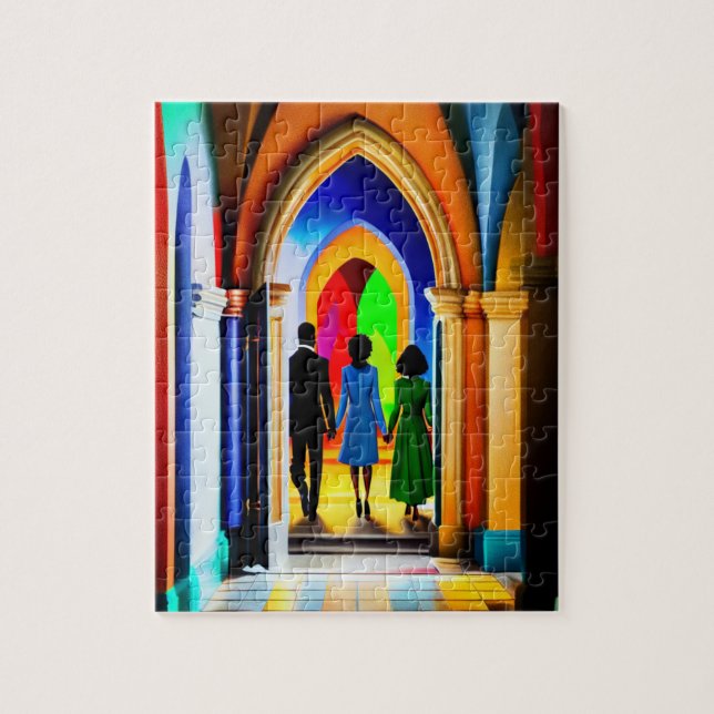 "Church" Christlich Art Puzzle (Vertikal)