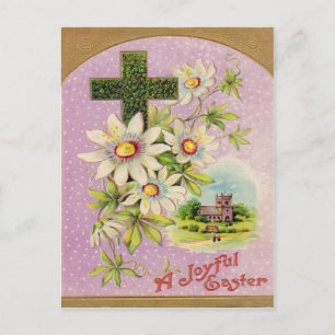 Church Christlich Cross Daisy Postkarte
