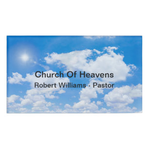 Church Christlich Faith Clergy Name Tags Namenschild